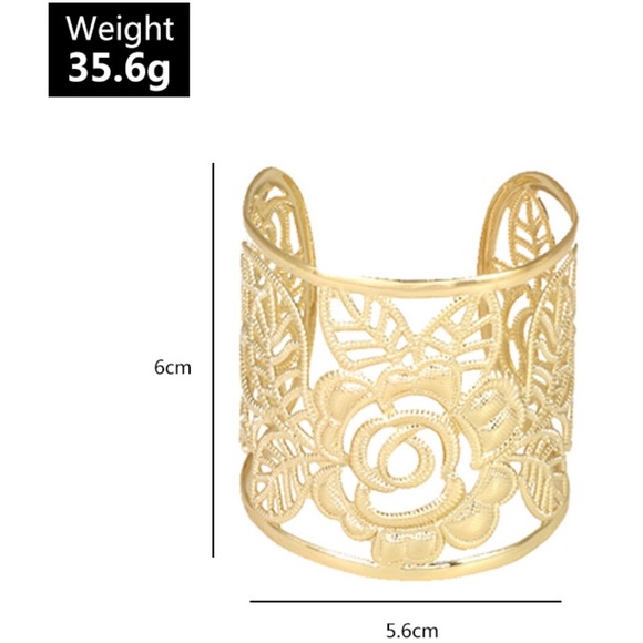 Golden Floral Bracelet - Picture 5 of 5